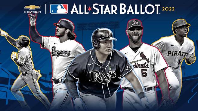 (2022년 올스타 투표를 홍보하던 관련 자료. 당시 최지만의 인지도가 어느 정도였는지를 알 수 있는 대목이다 | 사진=메이저리그 홈페이지)