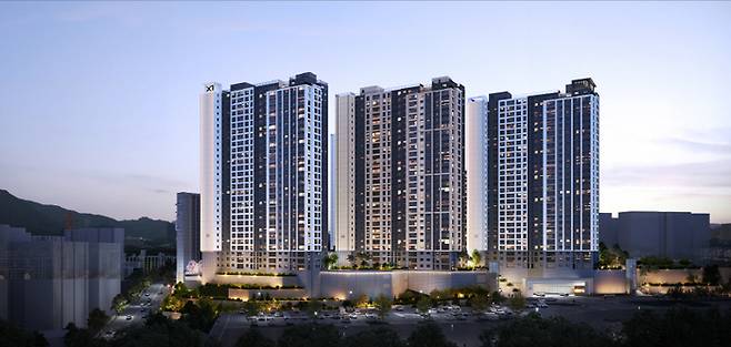 < ‘양산자이 파크팰리체’ 투시도>