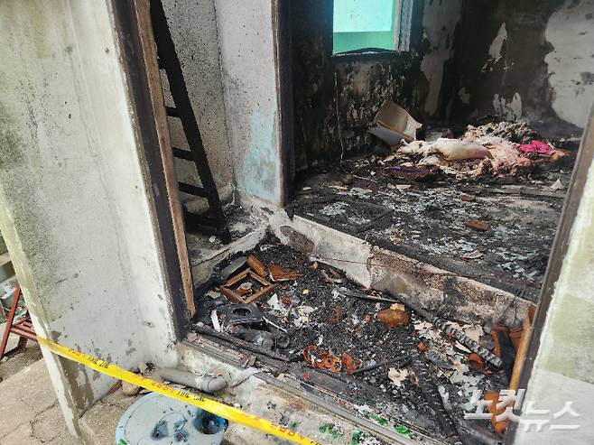 부산 영도구 청학동 주택가 일대 빈집에서 잇따라 화재가 발생했다. 정혜린 기자