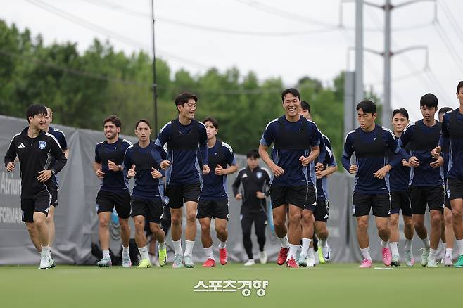 울산 선수들이 지난 15일 미국 샬럿에 준비된 전지훈련지에서 클럽 월드컵을 대비해 훈련을 소화하고 있다. 울산 HD 제공