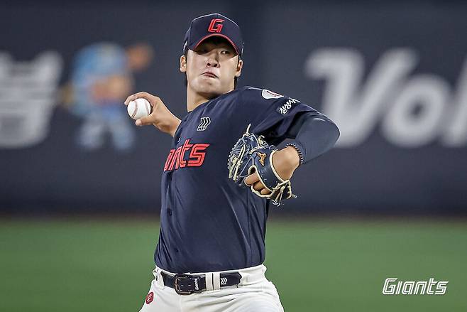 ▲ 이민석은 선발로 경험을 쌓으며 강력한 구위 외에도 점차 노련미를 더해가고 있다 ⓒ롯데자이언츠