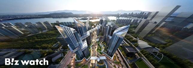 HDC현대산업개발이 제안한 용산정비창 전면1구역 조감도/자료=HDC현대산업개발 제공