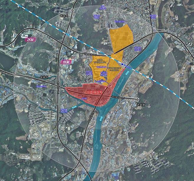 경기 광주시는 광주역세권(2단계) 도시개발사업이 지난 12일 국토교통부 중앙토지수용위원회 공익성 심의를 통과했다. 경기 광주시 제공