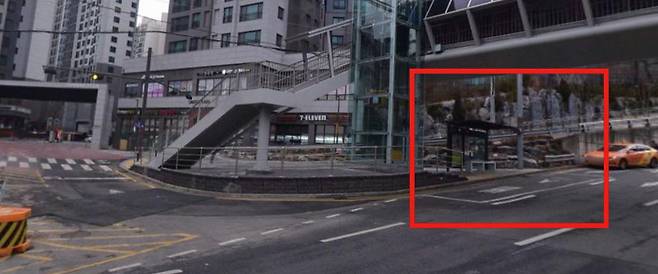 공항버스 6019번이 정차하는 정류소 위치. 동작구 제공