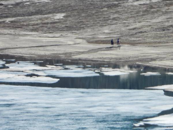 백두산 천지의 북한령인 동파 지역.
