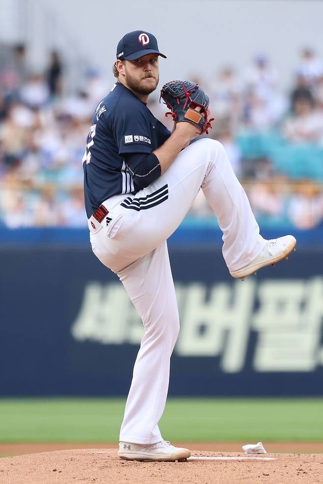 ▲ 삼성 타자들에게 난타를 당했다 ⓒ 두산 베어스