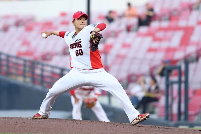 ▲ 당분간은 휴식 없이 선발 로테이션을 계속 돌 것으로 예상되는 김도현 ⓒKIA타이거즈