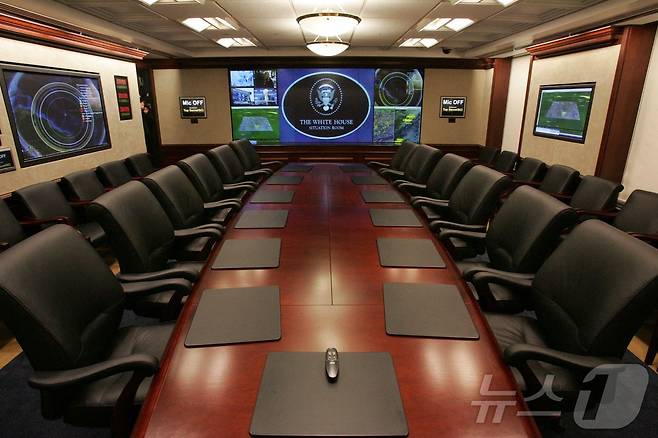 지난달 5월 18일 촬영한 워싱턴DC 백악관 상황실. 2025.06.17 ⓒ AFP=뉴스1 ⓒ News1 류정민 특파원