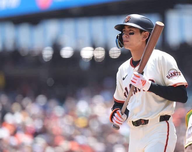 샌프란시스코 자이언츠 이정후가 빅리그 데뷔 처음으로 6번타자로 선발출전했다. Imagn Images연합뉴스