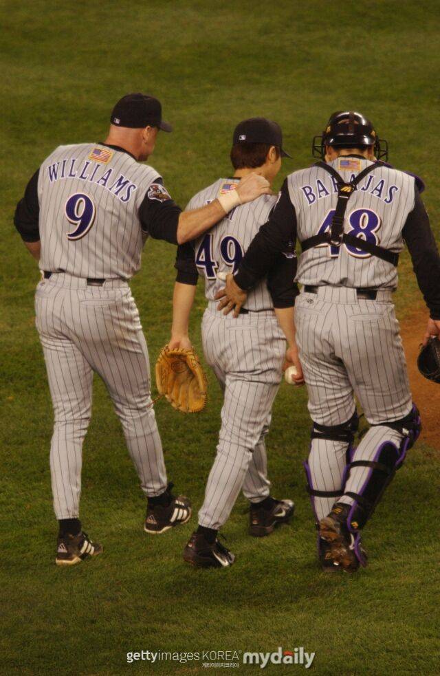 김병현 2001 월드시리즈 모습/게티이미지코리아