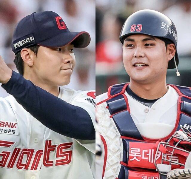 롯데 자이언츠 홍민기와 박재엽./롯데 자이언츠