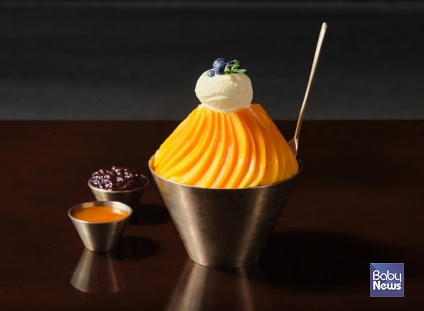 제주 포도호텔 애플망고빙수. ⓒSK핀크스