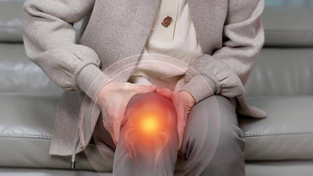 퇴행성 관절염은 관절 연골이 마모되어 염증과 통증을 일으키는 질환이다|출처: 클립아트코리아