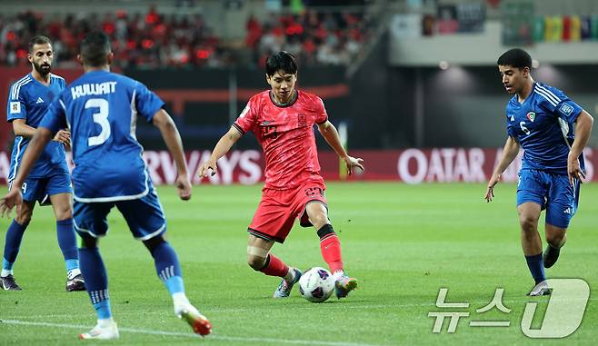 소속팀 활약으로 A매치에 데뷔한 전진우. /뉴스1 ⓒ News1 이승배 기자