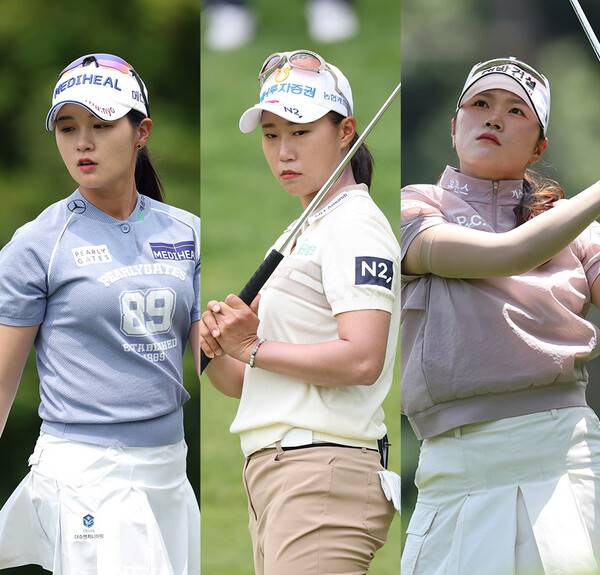 2025년 한국여자프로골프(KLPGA) 투어 더헤븐 마스터즈에 출전하는 박현경, 정윤지, 김민선7 프로. 사진제공=KLPGA