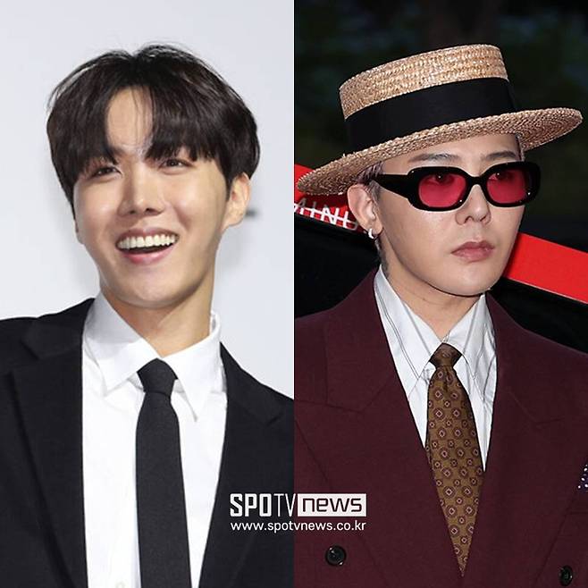 ▲ 제이홉(왼쪽), 지드래곤. ⓒ곽혜미 기자