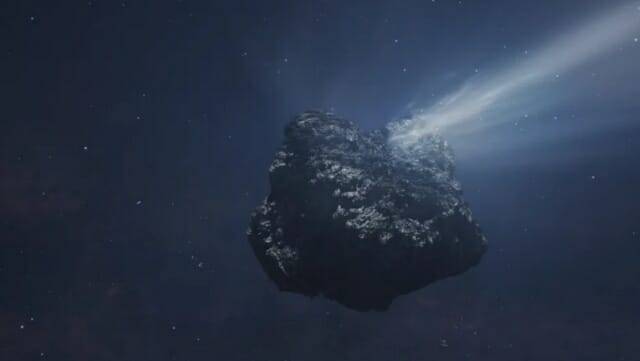 초거대 블랙홀이 고속으로 제트 물질을 분출하는 모습을 묘사한 이미지 (출처=NSF/AUI/NSF NRAO/M.Weiss)