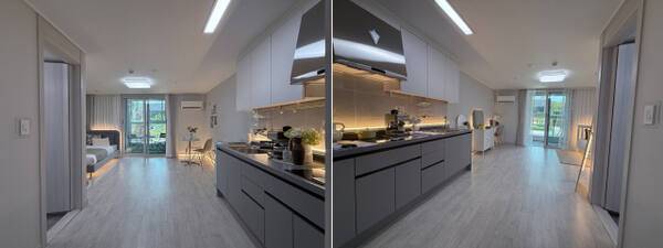 지난 19일 방문한 LH 양주회천 A10(2) 단지 샘플하우스(26형). 이지민기자