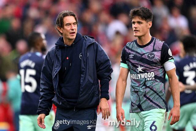 토마스 프랭크 감독과 크리스티안 뇌르고르./게티이미지코리아