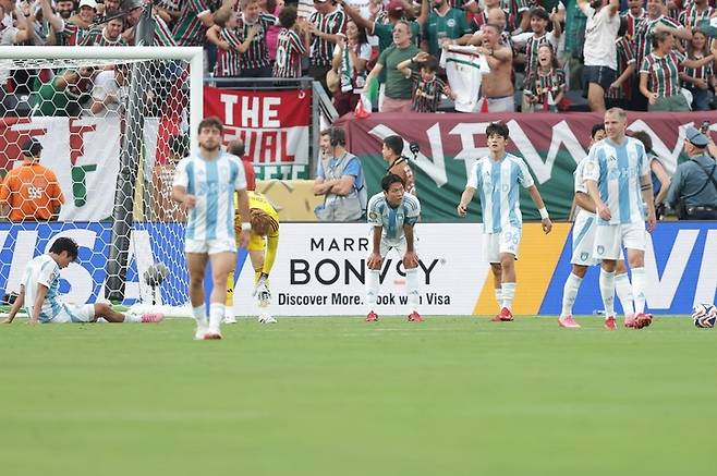 울산 HD, 플루미넨시에 2-4 패배…클럽 월드컵 16강행 꿈 접어