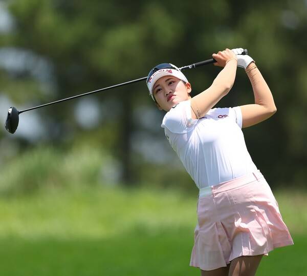 2025년 한국여자프로골프(KLPGA) 투어 더헤븐 마스터즈 우승을 차지한 노승희 프로가 최종라운드에서 경기하는 모습이다. 사진제공=KLPGA