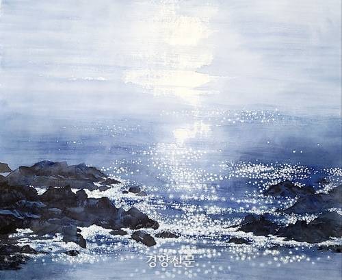 윤슬|한지 수묵담채|70×80cm