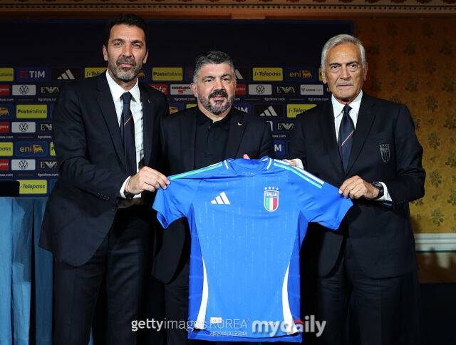 지안루이지 부폰 단장과 젠나로 가투소 감독. /게티이미지코리아
