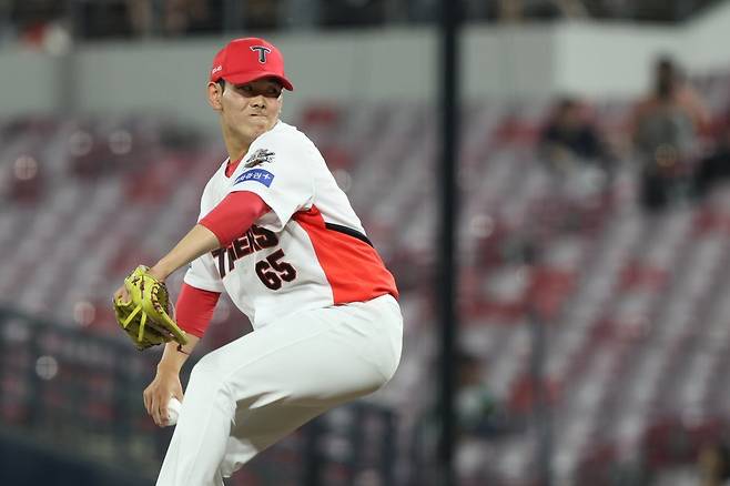 KIA 성영탁은 21일까지 1군 13경기 17.2이닝 무실점 투구를 이어가며 불펜진에 활력을 불어넣고 있다. 사진제공|KIA 타이거즈