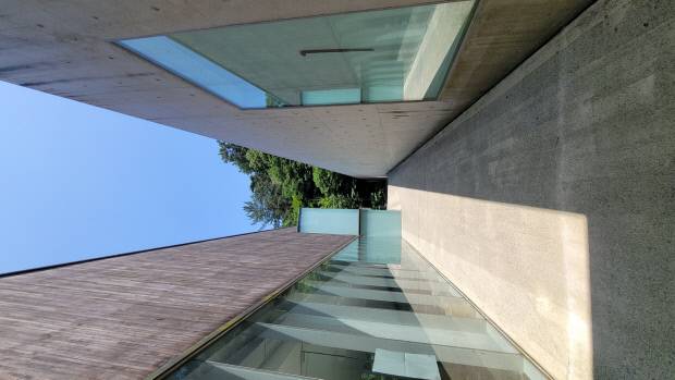 의재미술관 전시동 바깥 풍경.