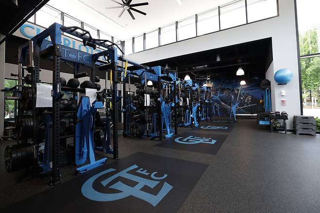 샬럿FC 클럽하우스 내 웨이트트레이닝장. 사진 | 울산HD