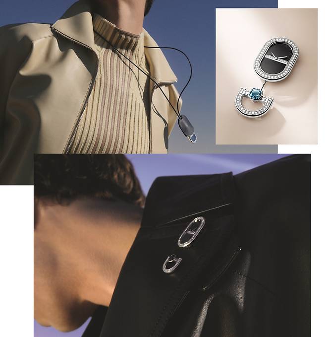 목걸이나 브로치 등으로 활용 가능한 시계, 마이용 리브르. 사진 에르메스