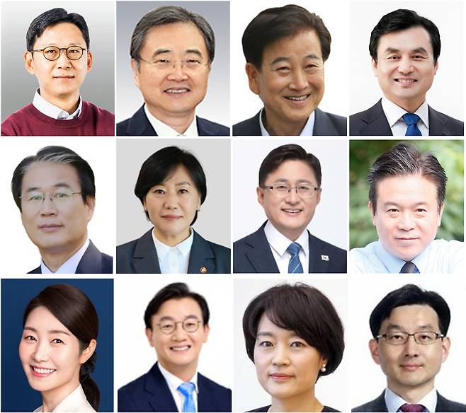 이재명 대통령이 23일 11개 부처 장관 후보자를 지명했다. 대통령실은 과학기술정보신부 장관 후보자에 배경훈(첫번째줄 왼쪽부터) LG AI연구원장, 외교부 장관 후보자에 조현 전 외교부 차관, 통일부 장관 후보자에 정동영 더불어민주당 의원, 국방부 장관 후보자에 안규백 더불어민주당 의원, 국가보훈부 장관 후보자에 권오을(두번째줄 왼쪽부터) 전 의원, 농림축산식품부 장관은 송미령 현 장관을 유임, 환경부 장관 후보자에 김성환 더불어민주당 의원, 고용노동부 장관 후보자에 김영훈 한국철도공사 기관사, 여성가족부 장관 후보자에 강선우(세번째줄 왼쪽부터) 더불어민주당 의원, 해양수산부 장관 후보자에 전재수 더불어민주당 의원, 중소벤처기업부 장관 후보자에 한성숙 전 네이버 대표를 지명, 국무조정실장에는 윤창렬 LG글로벌 전략개발원장을 임명했다고 밝혔다. 대통령실 제공