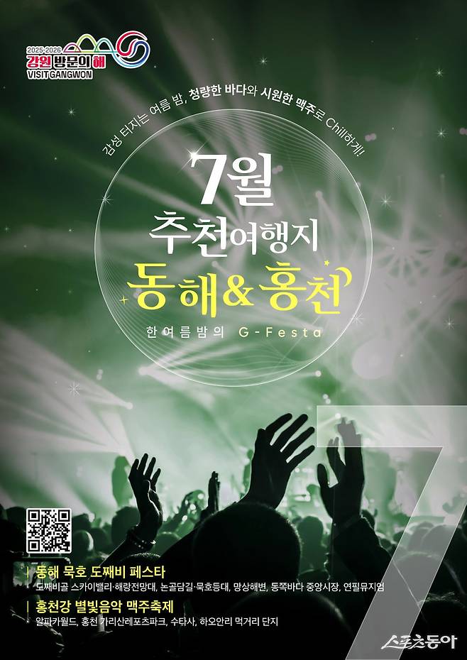 이달의 추천 여행지 동해, 홍천 홍보 포스터. 사진제공|강원관광재단
