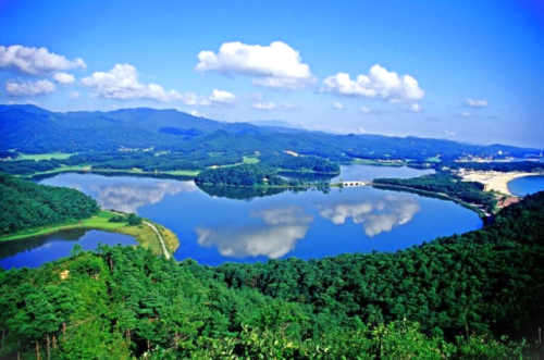 ◇화진포 전경.