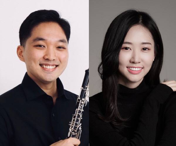 오보이스트 이주빈(밴쿠버 심포니 오케스트라 수석, 왼쪽)과 피아니스트 정하은
