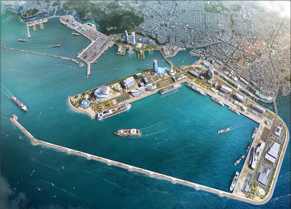 제주신항만 건설계획 조감도. 사진=제주특별자치도