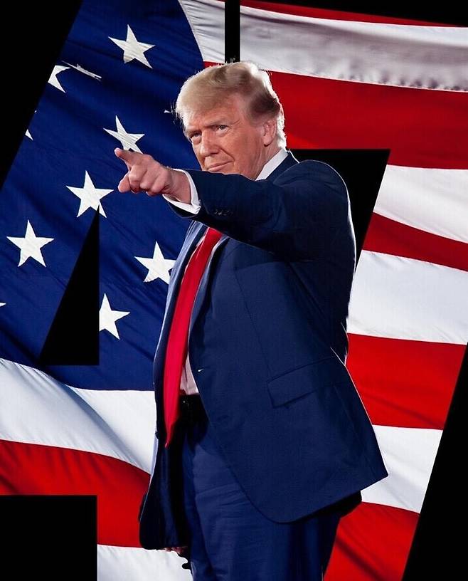 도널드 트럼프 미국 대통령이 이스라엘-이란 휴전을 알리며 트루스소셜에 게시한 사진. 2025.06.23.