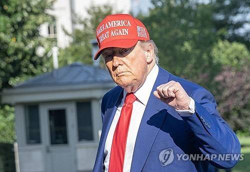 도널드 트럼프 미국 대통령. 워싱턴 EPA=연합뉴스.