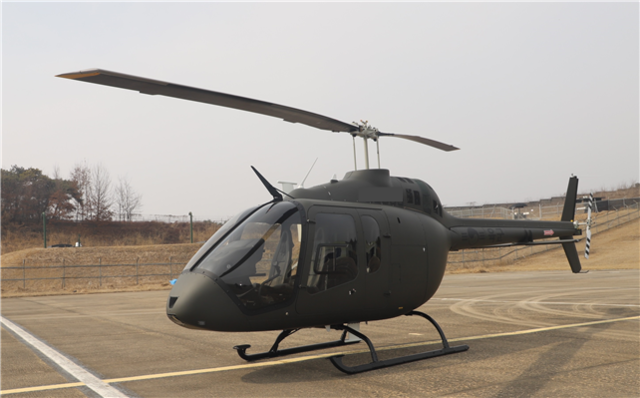 벨사의 기초비행훈련용 헬기 벨 505. 방위사업청 제공