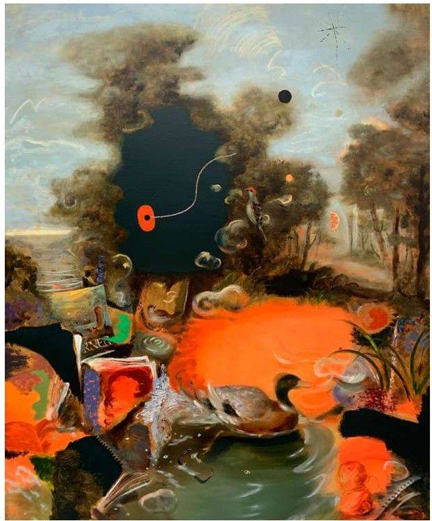 최수진 Nightfall_Echoes Oil on canvas 227.3 x 181.8 cm 2025 *재판매 및 DB 금지