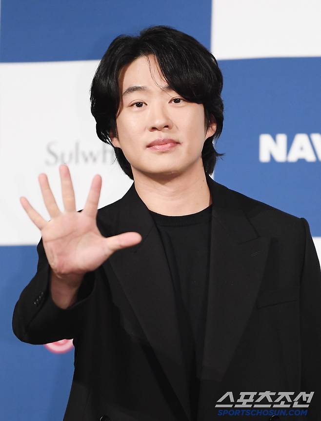 제4회 청룡시리즈어워즈 핸드프린팅 행사가 25일 서울 여의도 CGV에서 열렸다. 안재홍이 포즈 취하고 있다. 정재근 기자 cjg@sportschosun.com/2025.6.25/