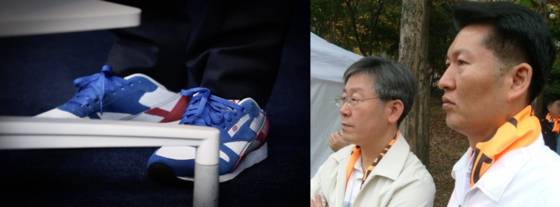 더불어민주당 박찬대 의원은 지난 23일 당대표 출마 선언 때 이재명 대통령이 대선기간 신은 것과 같은 운동화를 신었고, 정청래 의원은 24일 페이스북에 2007년 이 대통령이 '정동영과 통하는 사람들' 대표 시절 함께 활동하던 사진을 올렸다. 페이스북 캡처