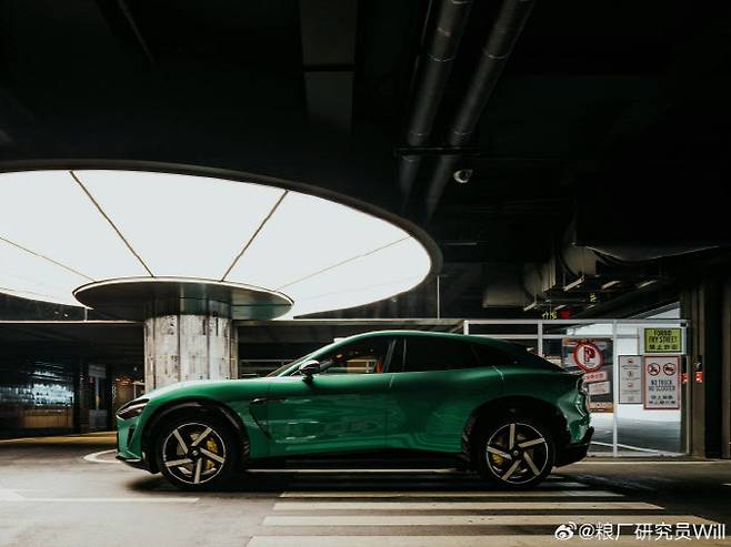 샤오미 새 전기차 모델인 YU7. (사진=레이쥔 샤오미 회장 웨이보 계정)