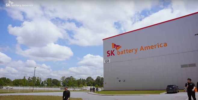 SK배터리아메리카 공장 전경. SK배터리아메리카 홈페이지