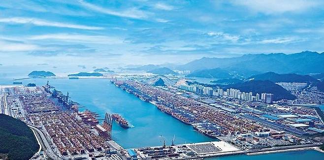 부산항 신항 전경. ⓒ부산항만공사