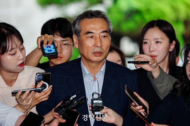 윤석열 전 대통령 부인 김건희 여사와 관련한 각종 의혹 사건을 수사하는 민중기 특별검사. 이준헌 기자