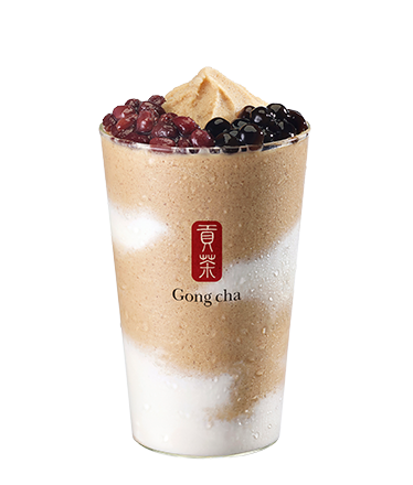 공차 로얄밀크티 팥빙수 쉐이크.