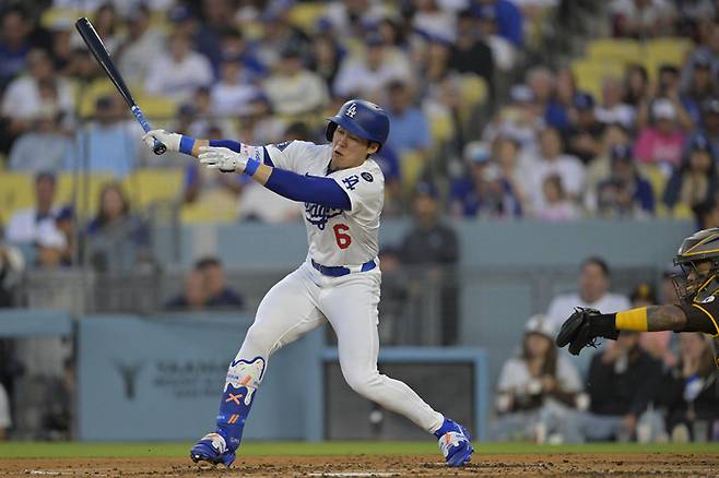 김혜성은 29일(한국시간) 미국 미주리주 캔자스시티 카우프만 스타디움에서 열린 2025 메이저리그(ML) 정규시즌 캔자스시티 8번 2루수로 선발 출전해 2안타 1볼넷 1득점 1도루를 기록했다. 사진 | Imagn Images 연합뉴스