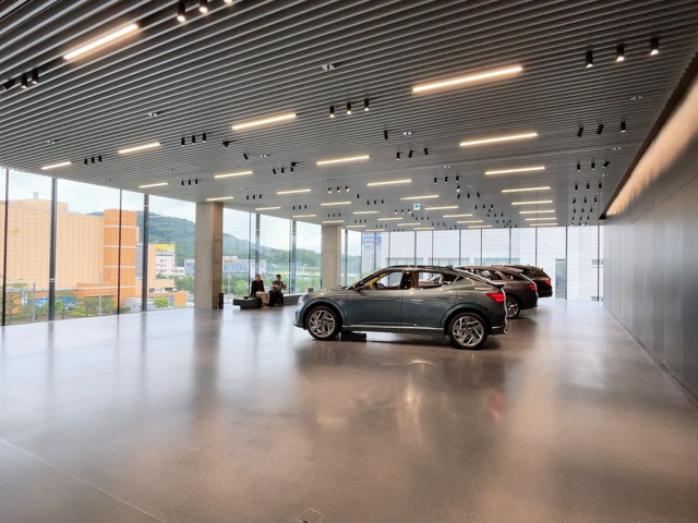 제네사스 청주 3층 전시 공간. 장우진 기자