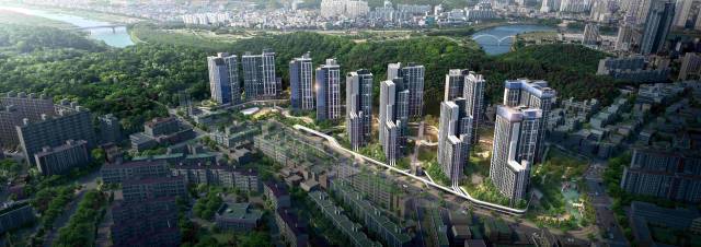 울산 남구 '래미안 엘리미엄' 재개발 조감도. 사진 제공=삼성물산